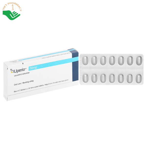 Thuốc Uperio 50mg Novartis trị suy tim (2 vỉ x 14 viên)